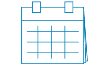 ikon av en kalender